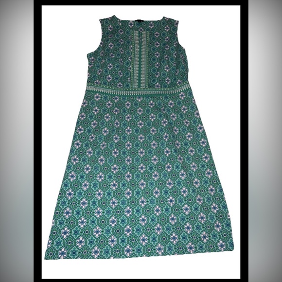 Talbots Dresses & Skirts - Talbots Size M Slip On Dress Paisley Poly Spandex Sleeveless #D1